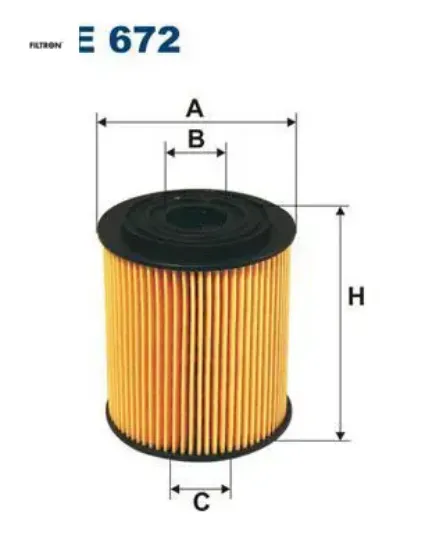 Yag fıltresı mını w10 w11 r50 r52 r53 . Renegade suv 14 . Egea 14 fıltron 11427512446/ 04693140aa/ 7087808 resmi