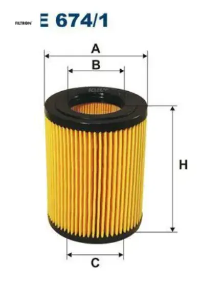 Yağ filtresi accent 02-05 -getz 03-05 -matrıx 01-10 1.5crdı dzl fıltron 26320/ 27100 resmi