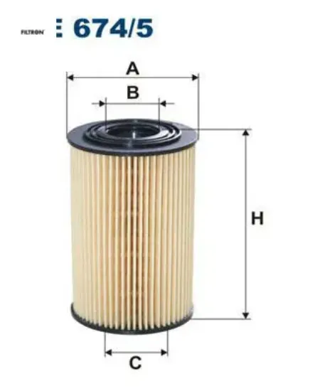 Yağ filtresi accent blue 1.6crdı 10 i20 1.4crdı 15 1.6crdı 10 i30 1.6-1.6crdı 07-11 fıltron 263203c30a/ 263202a500 resmi