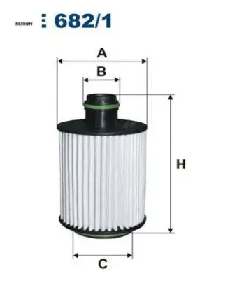 Yağ filtresi astra j-ınsıgnıa-zafıra c-9-5 2.0cdtı fıltron 650017/ 650061/ 55577033/ 55565960 resmi