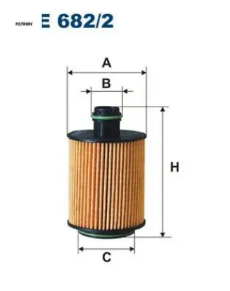 Yağ filtresi euro5 doblo 10>astra j 09>corsa d-lınea-punto-bravo-alfa 159 09>1.3-1.6jtd-1.9d fıltron 860134/ 71751128/ 71751114/ 71770689 resmi