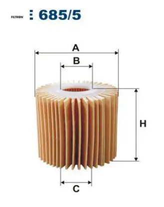 Yağ filtresi iq-land cruıser 1.4 d4-d 09 fıltron 415231110 resmi
