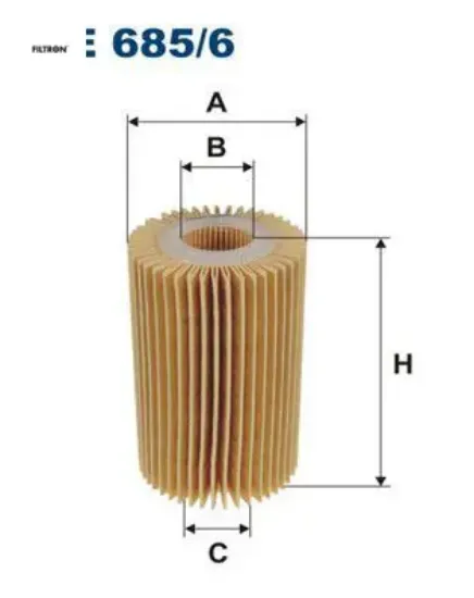 Yağ filtresi lx-land cruiser fıltron 415238020 resmi