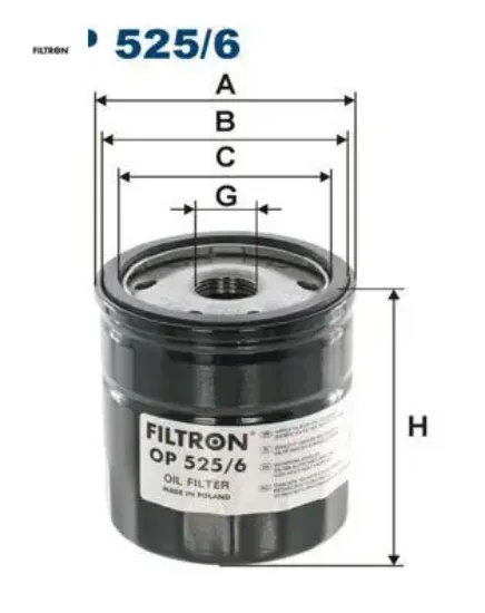 Yağ filtresi vw transporter t5-multıvan v 2.0 09 > fıltron 03l115561 resmi