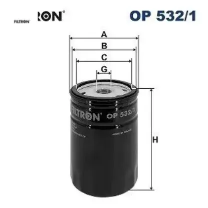 Yağ filtresi focus-fıesta ııı-v-escort-mondeo-conncet 1.6 16v-1.8 16v-2.0-16v x v fıltron 1119421/ 1071746/ 1663050 resmi