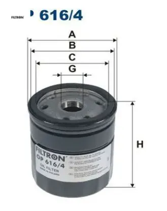 Yağ filtresi polo-a1-ıbıza-toledo-fabıa-rapıd 1.4 tdi 15 fıltron 03l115561a resmi