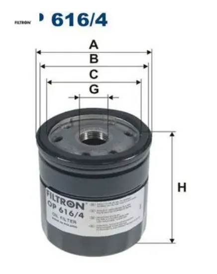 Yağ filtresi polo-a1-ıbıza-toledo-fabıa-rapıd 1.4 tdi 15 fıltron 03l115561a resmi