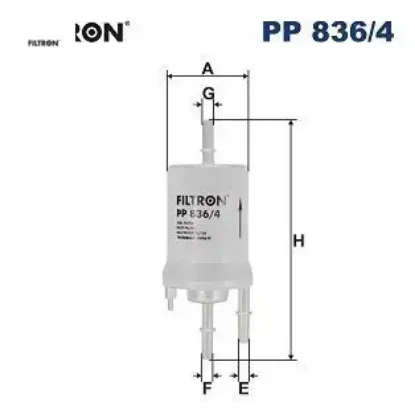 Yakıt filtresi golf v-jetta ııı-polo ıv-caddy ııı-fabıa ıı-octavıa ıı-a3-ıbıza ıv-1.4-1.6 16v 4 bar fıltron 6q0201051a/ 6q0201051c/ 6q0201051j resmi