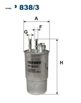 Yakıt filtresi mondeo 2.0 tddı 11/00-08/01 fıltron 1s719155ac/ 1116546 resmi