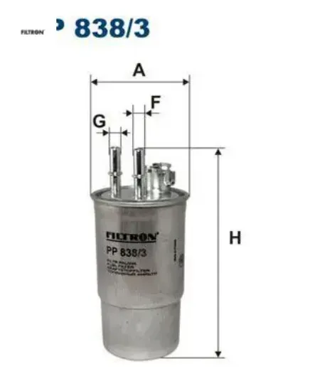 Yakıt filtresi mondeo 2.0 tddı 11/00-08/01 fıltron 1s719155ac/ 1116546 resmi