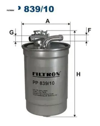 Yakıt filtresi a4 cabrıolet 8e/8h. B6 b7 2.0 tdı 140hp 11/04-09/08 fıltron 8e0127401/ 8e0127435a resmi