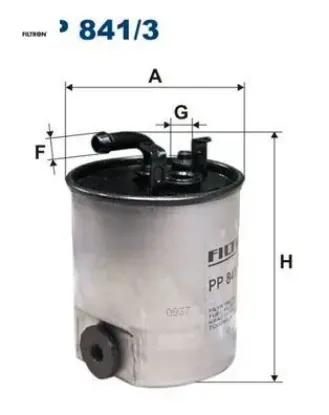 Yakıt fıltresı om611 om668 w168 w414 w638 b901 b904 fıltron a6110920101 resmi