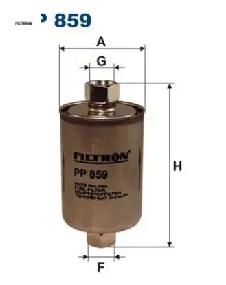 Yakıt filtresi 200 220 2.0 gti 136hp 01/93-06/99 fıltron wjn101520eva resmi