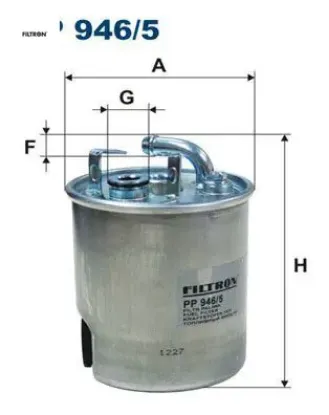 Yakıt filtresi jeep grand cherokee ıı wj/wg 2.7 crd 163hp 09/01-07/05 fıltron 05080477aa resmi