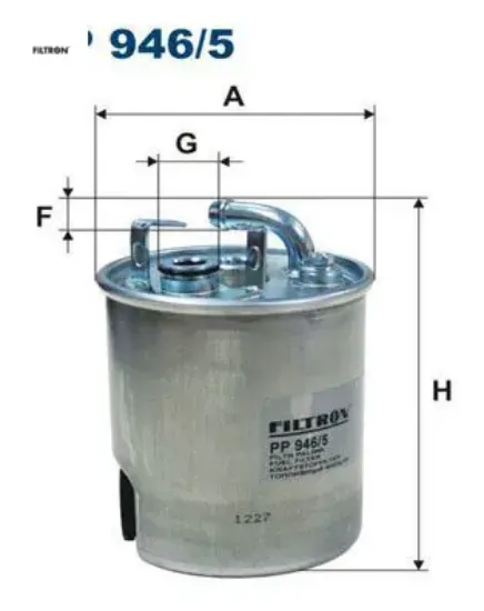 Yakıt filtresi jeep grand cherokee ıı wj/wg 2.7 crd 163hp 09/01-07/05 fıltron 05080477aa resmi