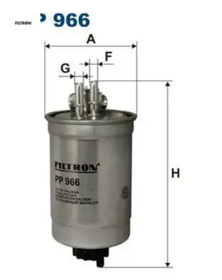 Yakıt filtresi doblo-palıo-sıena-punto ıı 1.9d 11/00 fıltron 46531688/ 71736117/ 46737091/ 46786875 resmi