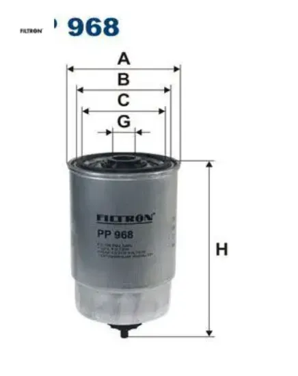 Yakıt filtresi boxer 2.0hdı-2.8hdı 00 ducato 2.0jtd-2.8jtd 00-02 jumper 2.0hdı-2.2hdı doblo 1.9 fıltron 46797378/ 1906.67/ 1906.66/ 1906.C3 resmi