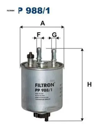 Yakıt filtresi kangoo 08 laguna ııı 07 15 twıngo ıı 07 14 1.5dcı 2.0dcı 3.0dcı su sensör yuvalı fıltron 7701478277 resmi