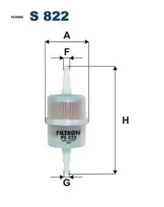 Yakıt filtresi alfa romeo audi citro n daewoo-fs lublin daihatsu fiat ford fso ısuzu lada ps822 fıltron 803201511c resmi