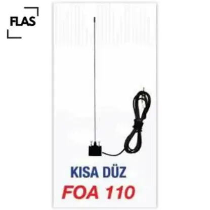 Oluk anteni kısa düz üniversal flas  resmi