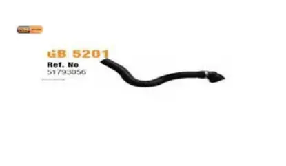 5201 radyatör alt hortumu grande punto 1.3 mjt gb kaucuk 51793056 resmi