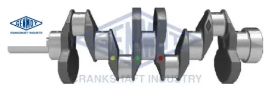 Krank mili h100. H2600 2.6l d4bb tc tcı kamyonet turbo 97-04 dövme çelik genmot 2311142902 resmi