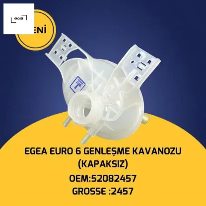 Radyatör ek su deposu genleşme kavanozu kapaksız üstden çift çıkış egea 1.3 1.6mjet euro 6 grosse 52082457 resmi