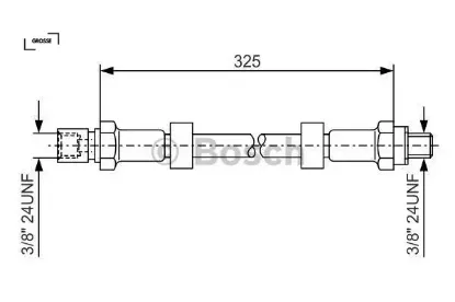 Ön fren hortumu r12-toros grosse 7700547538 resmi