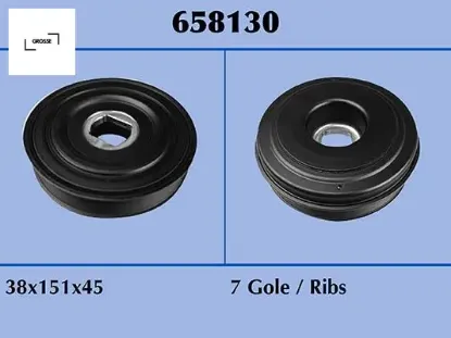 Krank kasnağı master ııı 10 movano b 10 2.3 dci m9t 7 kanal grosse 8200805671/ 93168039/ 4420381 resmi