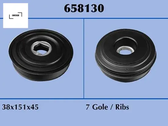 Krank kasnağı master ııı 10 movano b 10 2.3 dci m9t 7 kanal grosse 8200805671/ 93168039/ 4420381 resmi