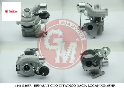Turbo şarj renault clio ıı ııı twıngo dacıa mcw logan sandero k9k 1.5dcı 68hp gua 144113163r/ 144114521r/ 7701476040 resmi