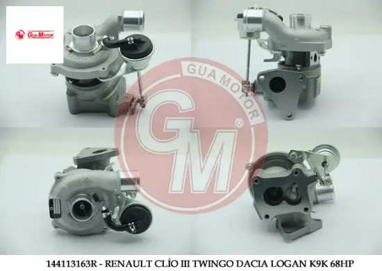 Turbo şarj renault clio ıı ııı twıngo dacıa mcw logan sandero k9k 1.5dcı 68hp gua 144113163r/ 144114521r/ 7701476040 resmi