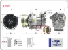 Klima kompresörü sıfır ürün renault clıo ııı 04 12 kangoo ıı 08 modus 04 mıcra ııı 03 10 qashqaı j10 gua 8200953359/ 2763000q0d/ 2763000q0n resmi