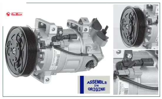 Klima kompresörü sıfır ürün megane ııı talisman captur kadjar ı 12> clıo ıv 13> 1.5 dci k9 k-nissan gua 926002352r/ 926004990r/ 926008468r resmi