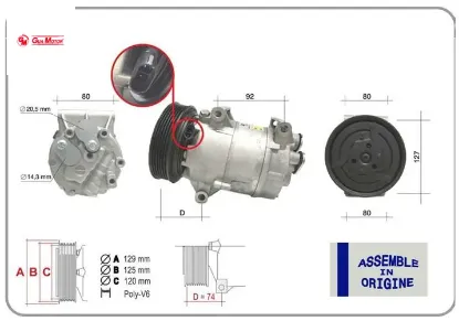 Klima kompresörü sıfır ürün renault megane ı 96 scenıc ı 96 megane ıı 02 08 scenıc ıı 02 08 qash qaı gua 8200316164/ 7711135105/ 8200050141 resmi
