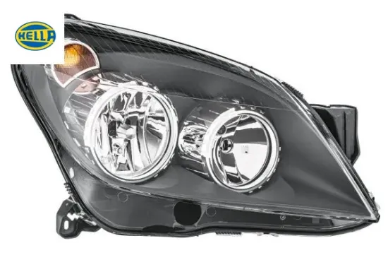 Sağ far astra h 03/04 tanım gw / elektrikli h7 h1 siyah hella 93178636/ 1216562/ 93190387 resmi