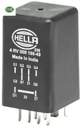 Kontrol ünitesi ısıtma bujisi 9 kutuplu 12v vw hella 038907281b/ 038907281b/ 038907281b resmi