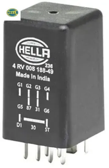 Kontrol ünitesi ısıtma bujisi 9 kutuplu 12v vw hella 038907281b/ 038907281b/ 038907281b resmi