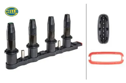Ateşleme bobini z16xep astra h 1.6-1.8 04 corsa d 1.6t 97 merıva 1.6-1.8-1.6t 05 vectrac 1.6-1.8 06 hella 1208021/ 1208120/ 10458316/ 95517924 resmi