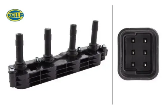 Ateşleme bobini astra g 1.4 16v-1.6 16v 98-05 -corsa c 1.4 00 merıva 1.6 16v 03 vectra b 1.6 16v hella 1208307/ 19005212 resmi