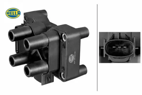 Ateşleme bobini focus cmax 1.6-1.8-2.0 16v-01 > fusıon 1.4-1.6-ka 1.3ı-mondeo ıı 04 >fıesta mazda 2 hella 988f12029ad/ 1066102 resmi