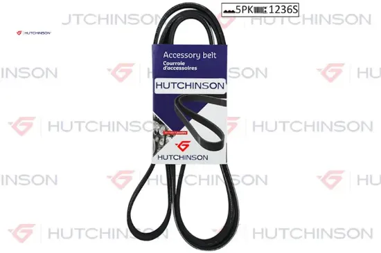 1060 sk 5 kanallı kayış i10-i20 1.2 08 hutchınson 2521203000/ 2521203500 resmi