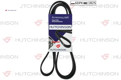 1825 kdf 6 kanallı kayış c70 s60 s70 s80 v70 v70xc xc70 xc90 68431d hutchınson 30731811/ 30731862/ 9458469 resmi