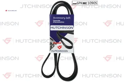 1090 sk 6 kanallı kayış c2-c3-c4-207-307 1.4 1.6 hdı hutchınson 6q0903137a/ 5750.Rw/ 11287835483 resmi