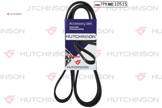 Kanallı v kayışı megane ıv 15 fluence 09 dokker 12 duster 10 1.6sce clıo v 23 captur ıı 23 1.6e tech hutchınson 117203168r/ 117204148r resmi