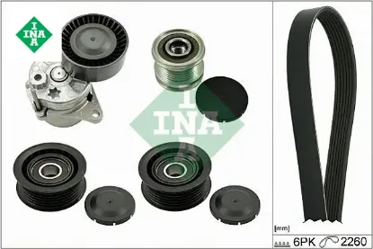 Kanallı kayıs setı mercedes w639 b906 kutuklu. Alternator kasnaklı ına a6462000570/ a0002020919/ a2781500060 resmi