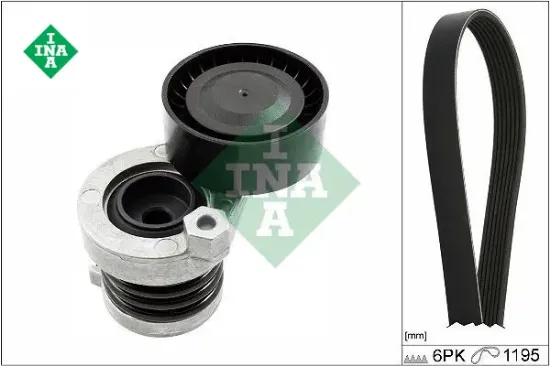 Kanallı kayıs setı om607 w176 w246 w415 c117 kutuklu ına a6072000100/ 6pk1195 resmi