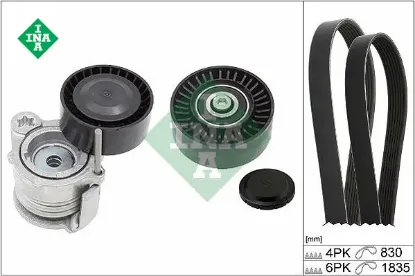 Kanallı kayıs setı bmw e87 e90 e91 kutuklu ına 11287790447 11287790448 11287790450 resmi