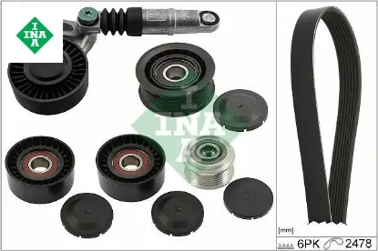 V kayış seti q7 09-15 cayenne 10 touareg 04 3.0tdı cata casa ccma cjga cnrb 059e bks casd cvwa ına 059145201d/ 059903119g/ 059903341e resmi