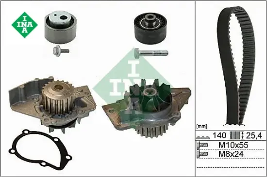 Devirdaimli eksantrik gergi kiti 140x254 p206-306-partner-expert-berl-jumpy-scudo1.9d 98- dw8 ına 0831.58/ 0831.59/ 0831.N2/ 0831.R7 resmi